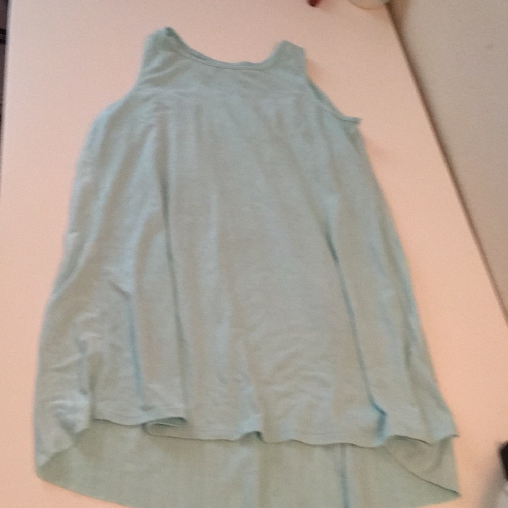 Teal old navy flowy tank top